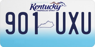 KY license plate 901UXU