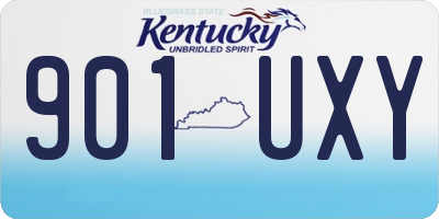 KY license plate 901UXY