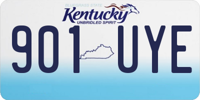 KY license plate 901UYE