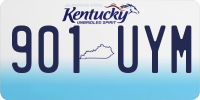 KY license plate 901UYM