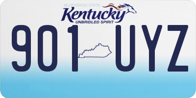 KY license plate 901UYZ