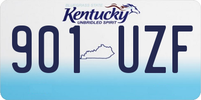 KY license plate 901UZF