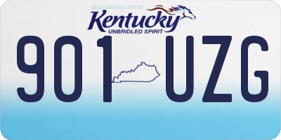 KY license plate 901UZG