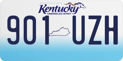 KY license plate 901UZH