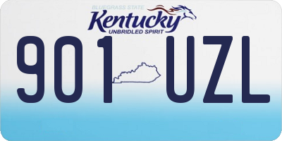 KY license plate 901UZL