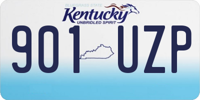 KY license plate 901UZP