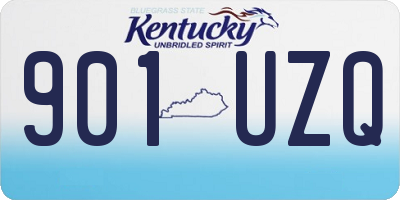 KY license plate 901UZQ