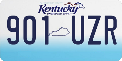 KY license plate 901UZR