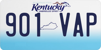 KY license plate 901VAP