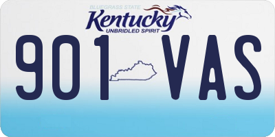 KY license plate 901VAS