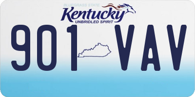 KY license plate 901VAV