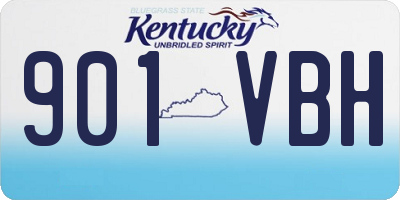 KY license plate 901VBH