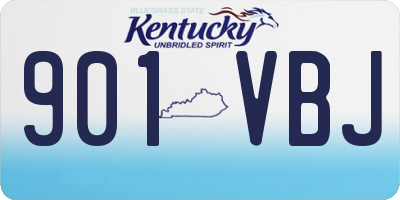 KY license plate 901VBJ