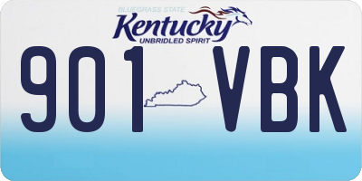 KY license plate 901VBK