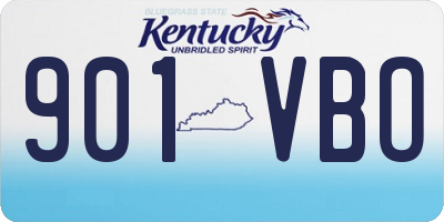 KY license plate 901VBO