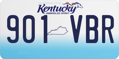 KY license plate 901VBR