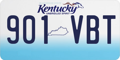 KY license plate 901VBT