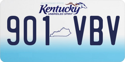 KY license plate 901VBV