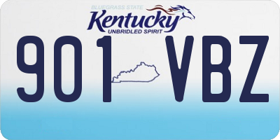 KY license plate 901VBZ