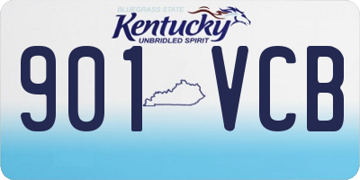 KY license plate 901VCB