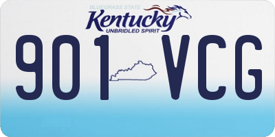 KY license plate 901VCG