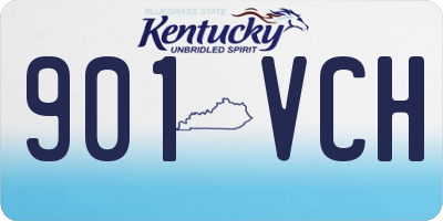 KY license plate 901VCH