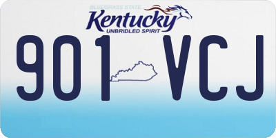 KY license plate 901VCJ
