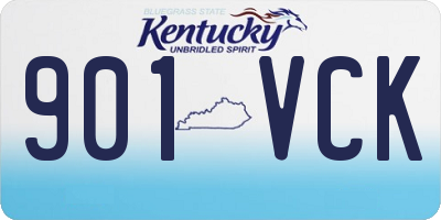 KY license plate 901VCK
