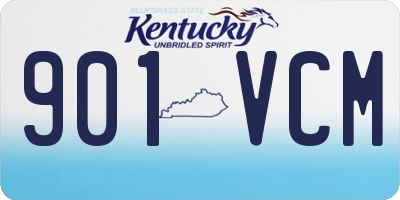 KY license plate 901VCM