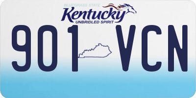 KY license plate 901VCN