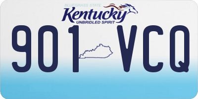 KY license plate 901VCQ