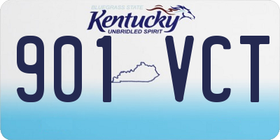 KY license plate 901VCT