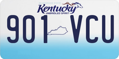 KY license plate 901VCU