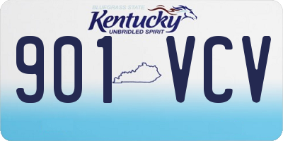 KY license plate 901VCV