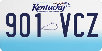 KY license plate 901VCZ