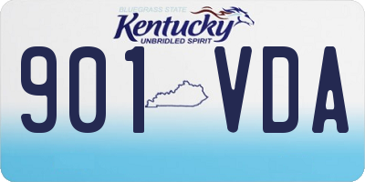 KY license plate 901VDA