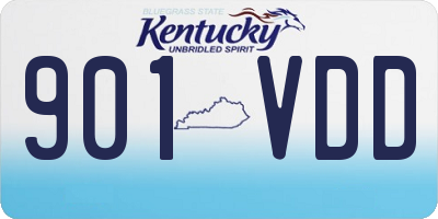 KY license plate 901VDD