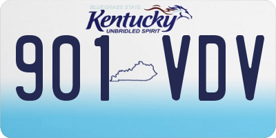 KY license plate 901VDV