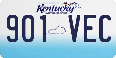 KY license plate 901VEC