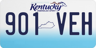 KY license plate 901VEH