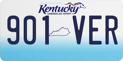 KY license plate 901VER