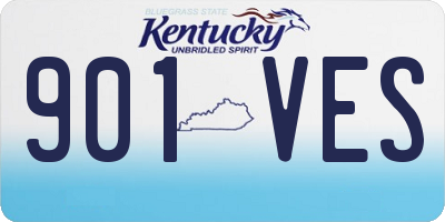 KY license plate 901VES