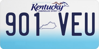 KY license plate 901VEU