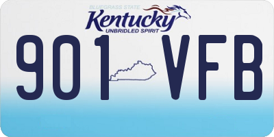 KY license plate 901VFB