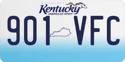 KY license plate 901VFC