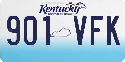 KY license plate 901VFK