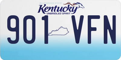 KY license plate 901VFN