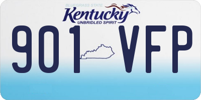 KY license plate 901VFP