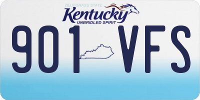 KY license plate 901VFS
