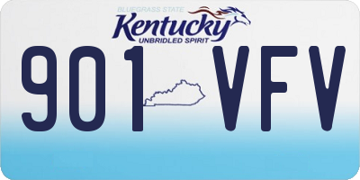 KY license plate 901VFV